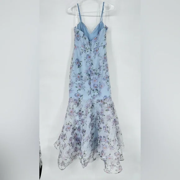 Lulu's Light Blue Floral Maxi Dress - Picture 4 of 11